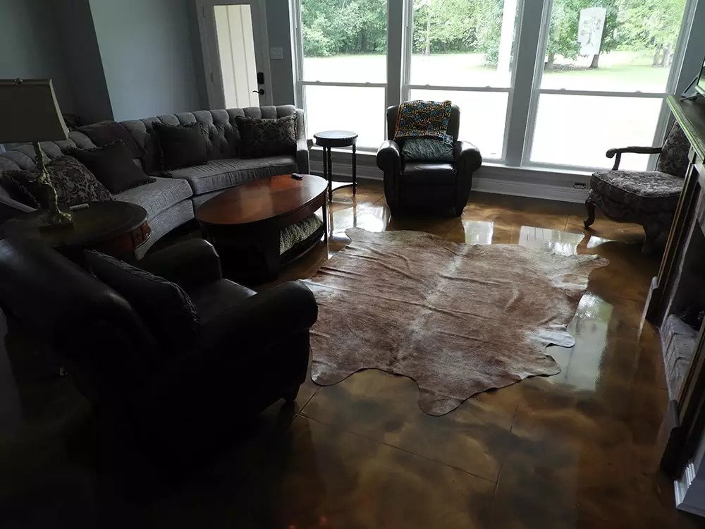 After flooded floor renewing